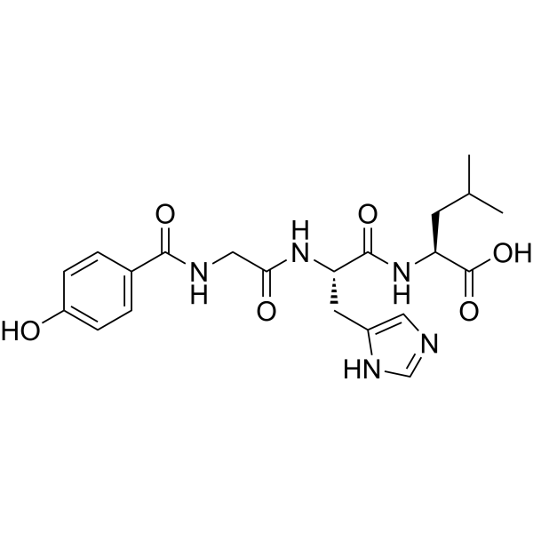 p-Hydroxyhippuryl-His-Leu 77697-23-5